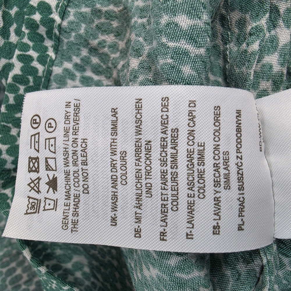 Boden Delilah Green Dotted Print Blouse - Picture 7 of 8